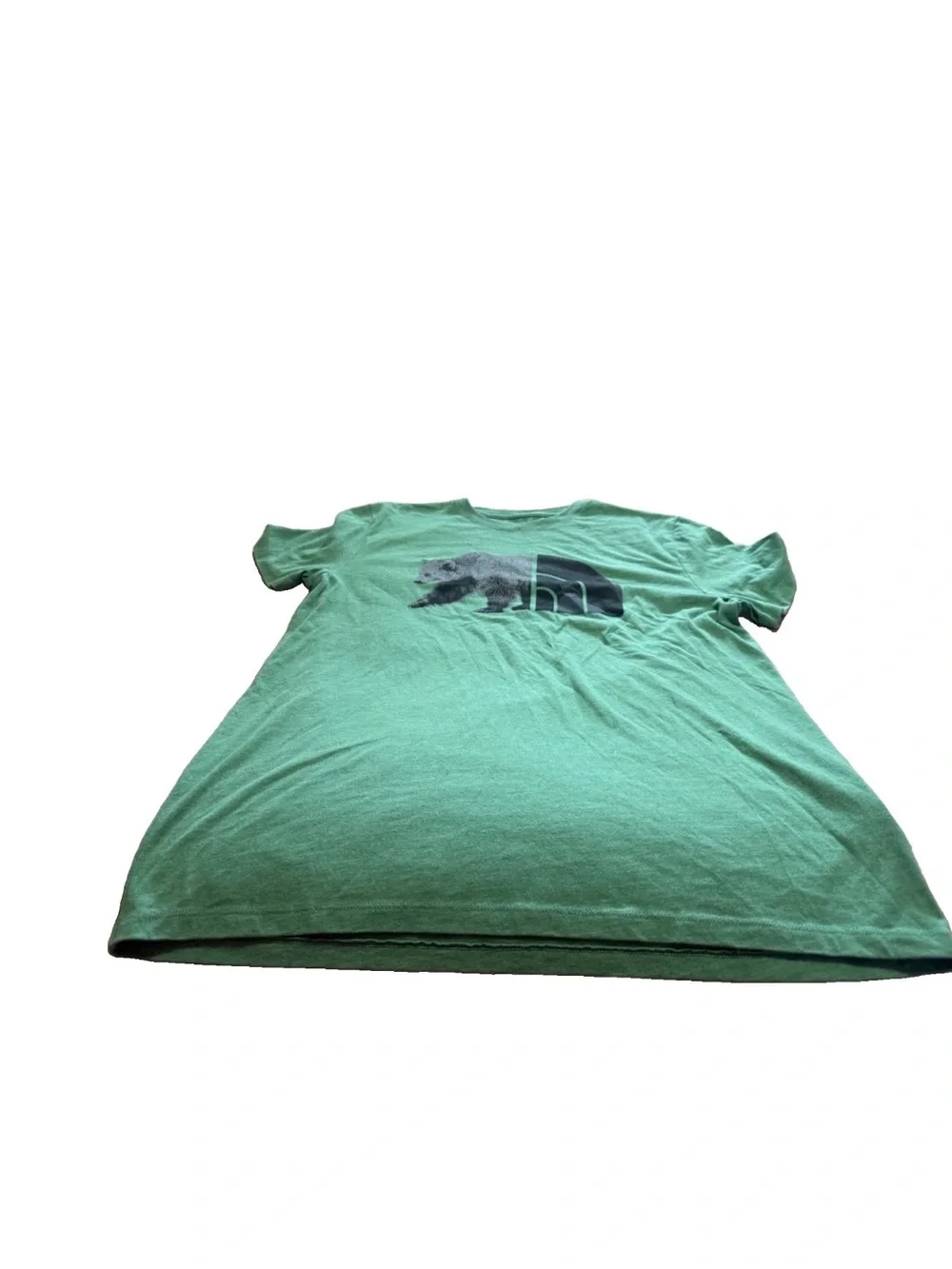 The North Face Mens Green Short Sleeve Shirt! Large